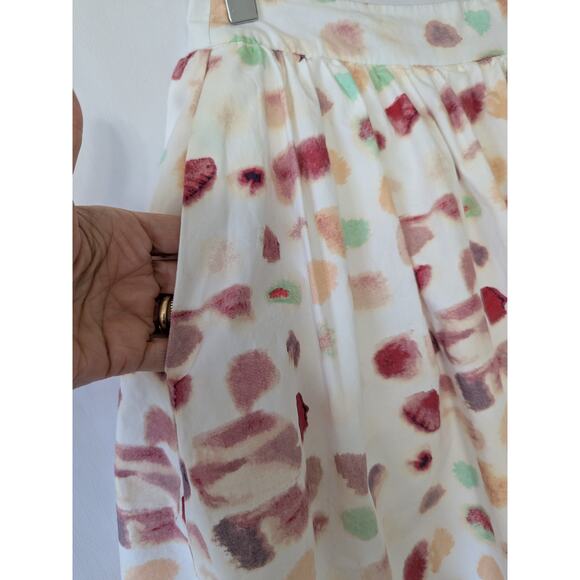 Victorio & Lucchino Mini Skirt Skater Water Color Dots Coquette Size 3 US 6 - Picture 3 of 11